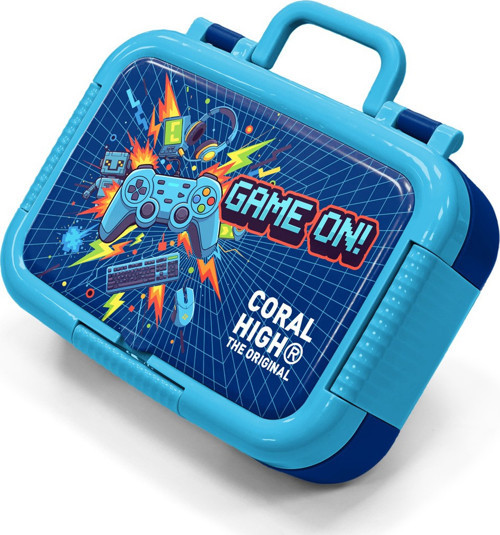 Kids Lacivert Game Desenli Paslanmaz Çelik Beslenme Kabı 39151