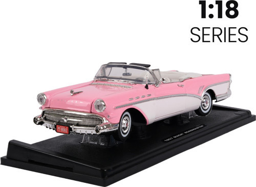 1:18 1957 Buıck Roadmaster Araba Pembe MM73152