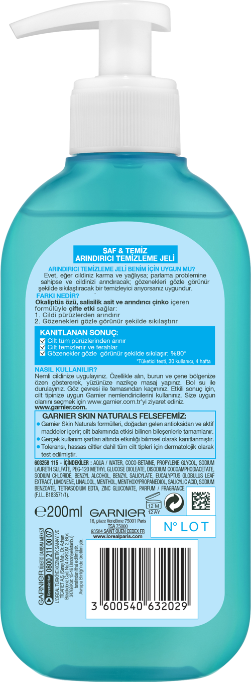 Saf & Temiz Temizleme Jeli 200 ml