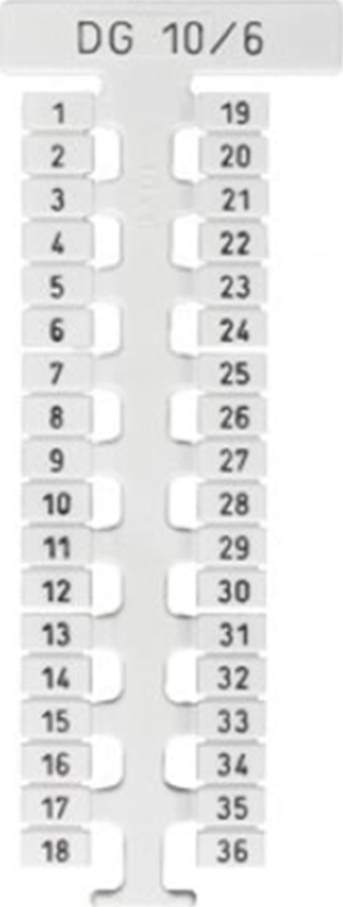 505320 Dg 10/6 (Baskısız) Dekafix Etiket 360 Ad