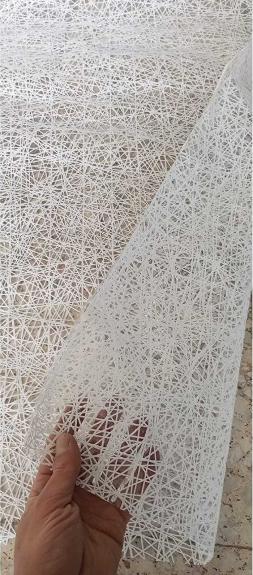 140 X 100 CM Silinebilir Lüks Masa Örtüsü Şeffaf Hasır Desen Beyaz Pvc Masa Örtüsü