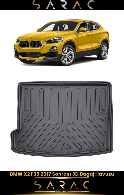 Bmw X2 F39 2019 Model Araca Özel 3D Bagaj Havuzu