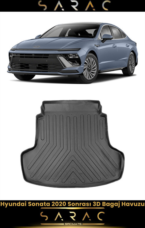 Hyundai Sonata 2022 Model Araca Özel 3D Bagaj Havuzu