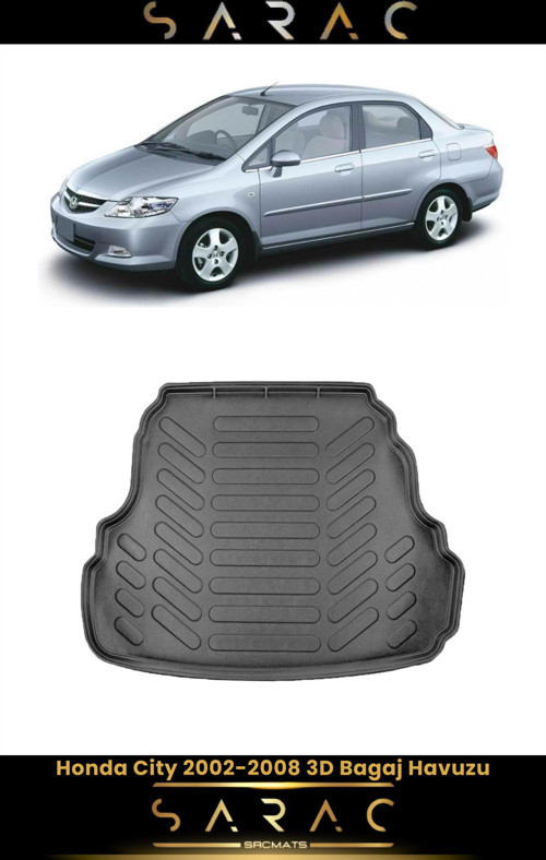 Honda City 2002 Model Araca Özel 3D Bagaj Havuzu