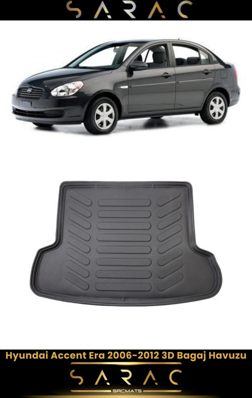 Hyundai Accent Era 2012 Model Araca Özel 3D Bagaj Havuzu
