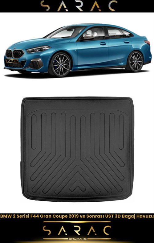 Bmw 2 Serisi F44 Gran Coupe 2021 Model Üst Kademe Araca Özel 3D Bagaj Havuzu