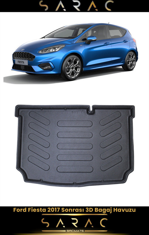 Ford Fiesta 2024 Model Araca Özel 3D Bagaj Havuzu