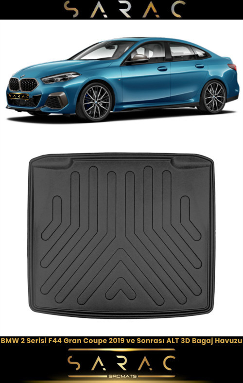 Bmw 2 Serisi F44 Gran Coupe 2024 Model Alt Kademe Araca Özel 3D Bagaj Havuzu