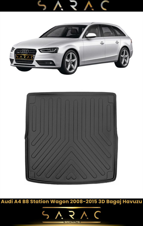 Audi A4 Station Wagon 2009 Model Araca Özel 3D Bagaj Havuzu