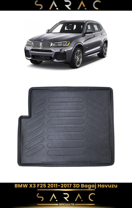 Bmw X3 F25 2011 Model Araca Özel 3D Bagaj Havuzu
