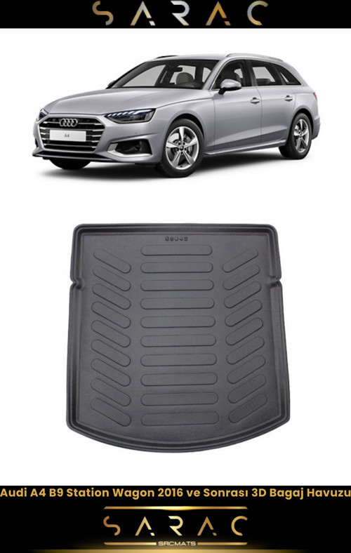 Audi A4 Station Wagon 2018 Model Araca Özel 3D Bagaj Havuzu