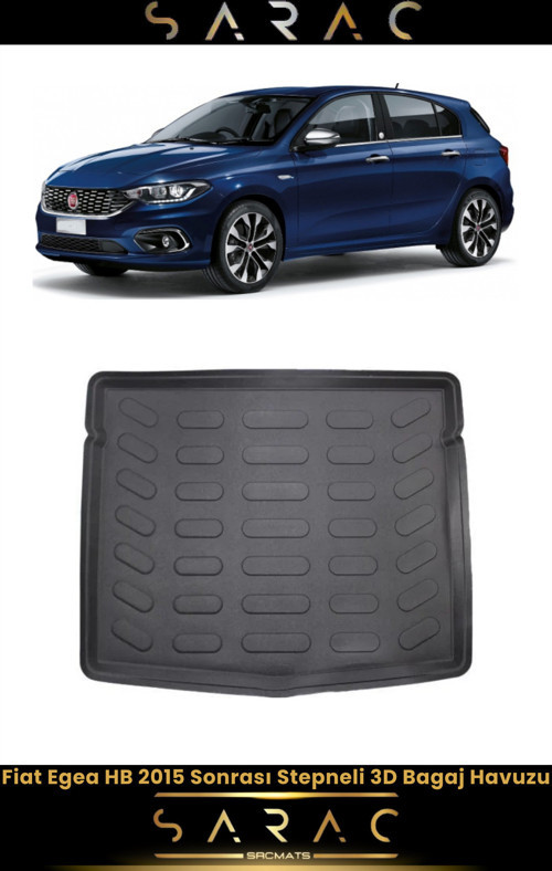 Fiat Egea Hb 2022 Model Stepneli Araca Özel 3D Bagaj Havuzu