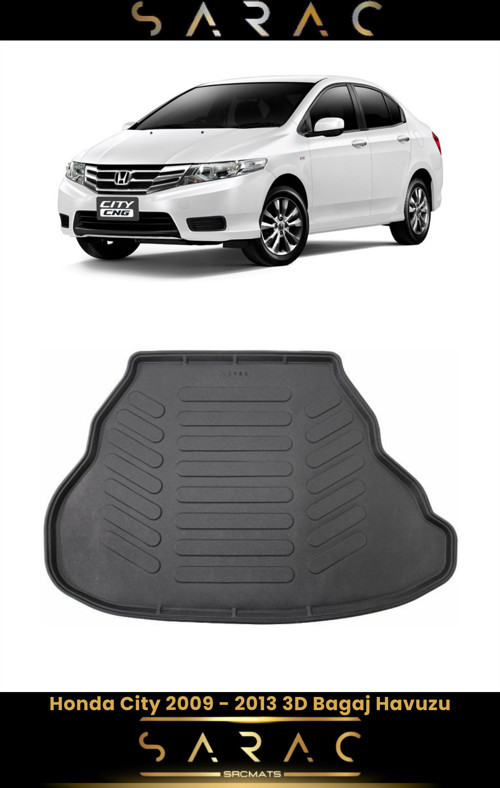 Honda City 2013 Model Araca Özel 3D Bagaj Havuzu