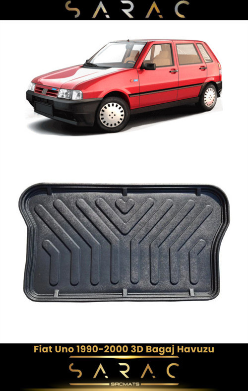 Fiat Uno 1996 Model Araca Özel 3D Bagaj Havuzu