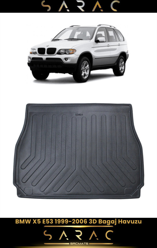 Bmw X5 E53 2002 Model Araca Özel 3D Bagaj Havuzu