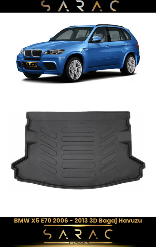 Bmw X5 E70 2007 Model Araca Özel 3D Bagaj Havuzu