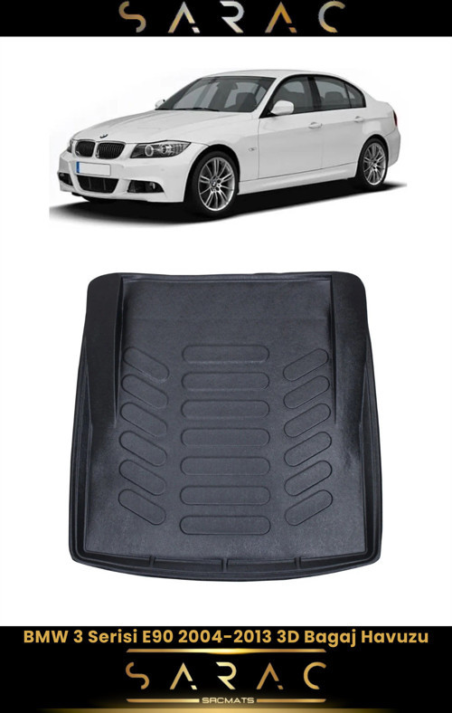 Bmw 3 Serisi E90 2011 Model Araca Özel 3D Bagaj Havuzu