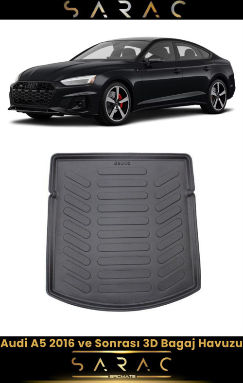 Audi A5 Sedan 2020 Model Araca Özel 3D Bagaj Havuzu