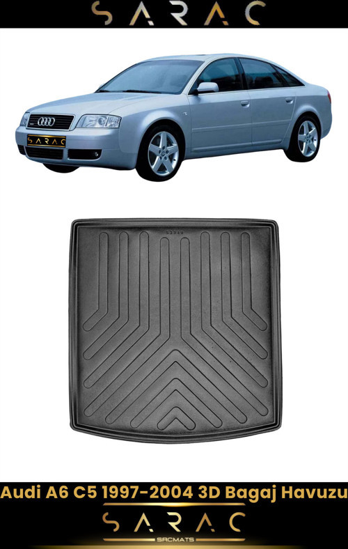 Audi A6 C5 Sedan 2002 Model Araca Özel 3D Bagaj Havuzu