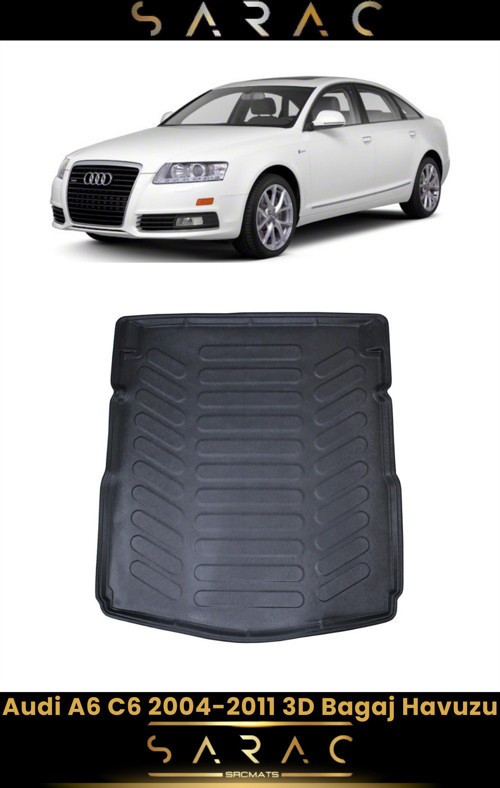 Audi A6 Sedan 2007 Model Araca Özel 3D Bagaj Havuzu