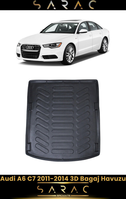 Audi A6 Sedan 2013 Model Araca Özel 3D Bagaj Havuzu