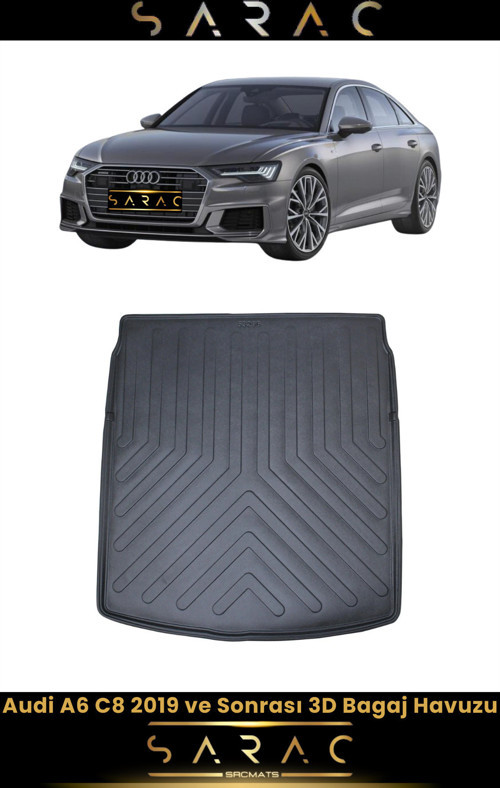 Audi A6 Sedan 2024 Model Araca Özel 3D Bagaj Havuzu
