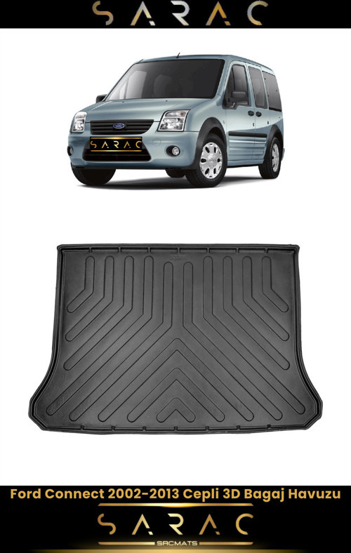 Ford Connect 2005 Model Cepli Araca Özel 3D Bagaj Havuzu
