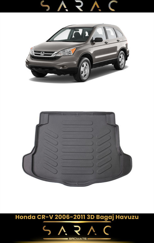 Honda Cr-V 2009 Model Araca Özel 3D Bagaj Havuzu