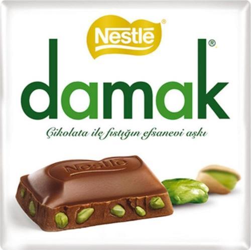 Damak Kare Çikolata 60 gr 6'lı Paket