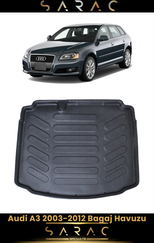 Audi A3 2013 Model(Eski Kasa) Araca Özel 3D Bagaj Havuzu