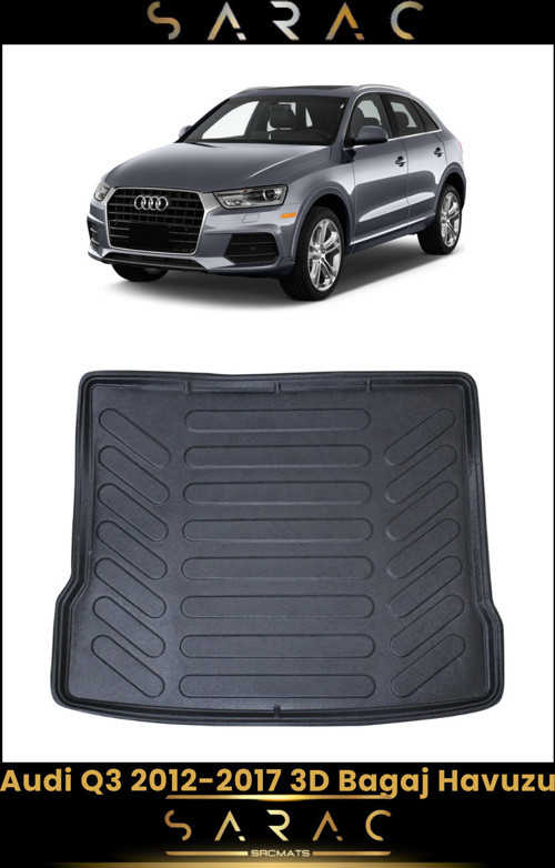 Audi Q3 2016 Model Araca Özel 3D Bagaj Havuzu