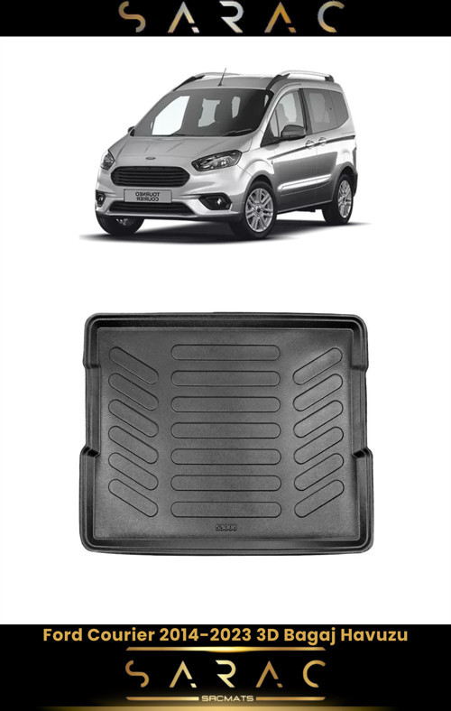 Ford Courier 2022 Model Araca Özel 3D Bagaj Havuzu