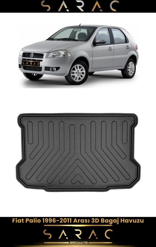 Fiat Palio 2004 Model Araca Özel 3D Bagaj Havuzu
