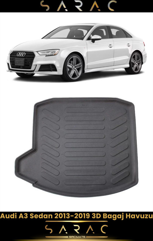 Audi A3 Sedan 2019 Model Araca Özel 3D Bagaj Havuzu