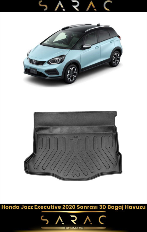 Honda Jazz Executive 2021 Model Araca Özel 3D Bagaj Havuzu