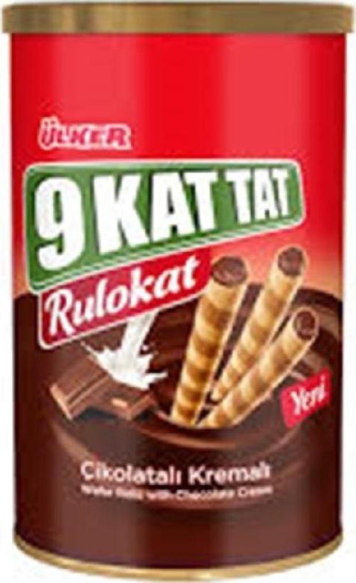9 Kat Tat Rulokat Çikolata Kremalı Rulo Gofret 170 Gr