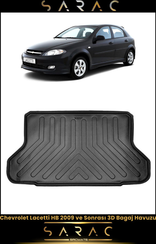 Chevrolet Lacetti Hatchback 2010 Model Araca Özel 3D Bagaj Havuzu