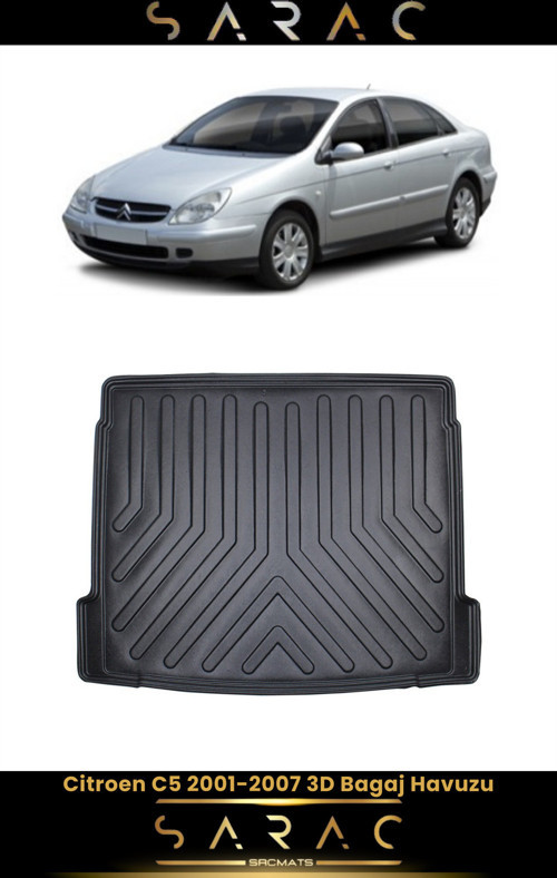 Citroen C5 2004 Model Araca Özel 3D Bagaj Havuzu