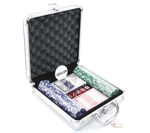 Metal Çantalı 100 Chipli Poker Oyunu Liv3895