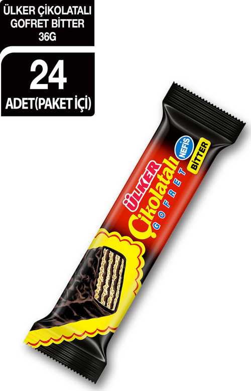 ÇİKOLATALI GOFRET Bitter - 36 gram