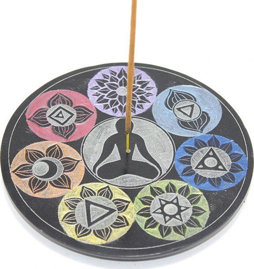 Obsidian Taşı 7 Çakra ( Chakra ) Tasarımı Tütsülük Liv1995