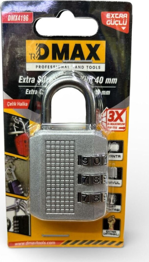 Ekstra Güçlü 40mm Asma Kilit Dmx4196 Gümüş renk