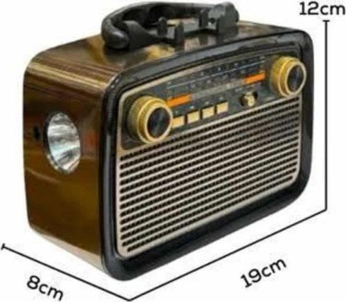 Nostaljik Radyo Bluetooth Bağlantılı Müzik Kutusu Ahşap