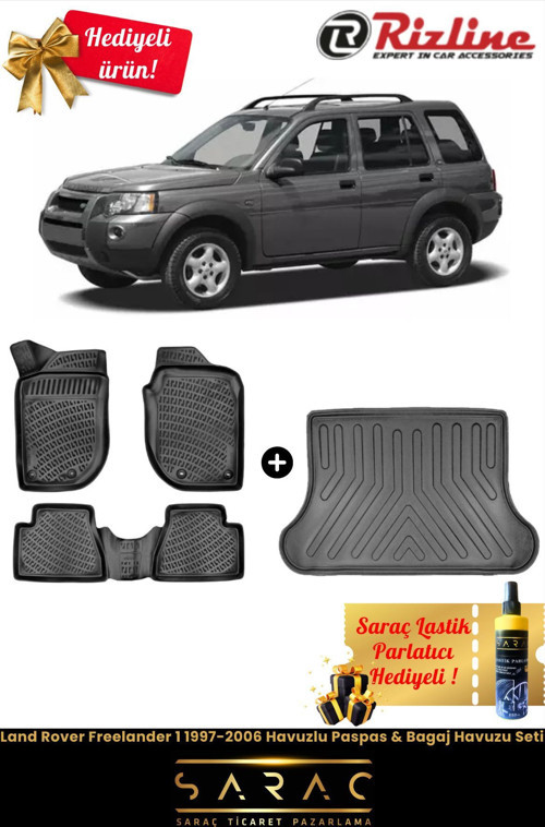 Land Rover Freelander 1 1997-2006 Havuzlu Paspas & Bagaj Havuzu Seti+(Hediyeli!)