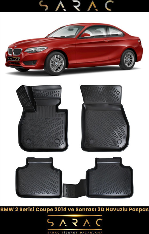 Bmw 2 Serisi Coupe 2018 Model 3D Havuzlu Paspas
