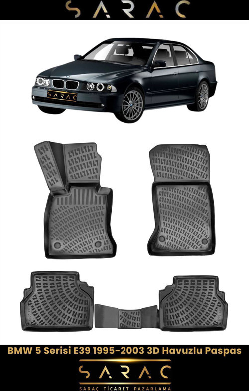 Bmw 5 Serisi E39 1999 Model 3D Havuzlu Paspas