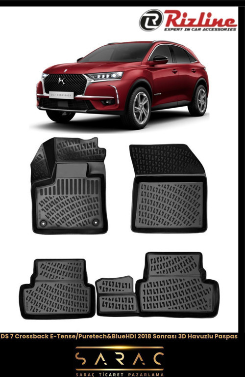 Ds7 Crossback 2022 Model 3D Havuzlu Paspas