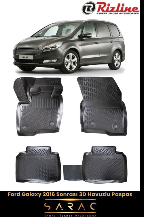 Ford Galaxy 2018 Model 3D Havuzlu Paspas
