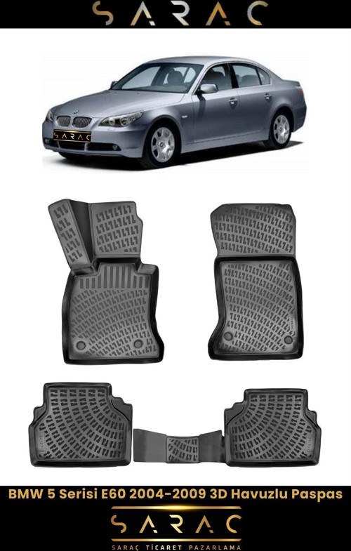 Bmw 5 Serisi E60 2005 Model 3D Havuzlu Paspas