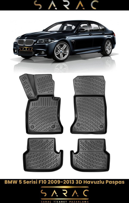 Bmw 5 Serisi F10 2009-2013 3D Havuzlu Paspas
